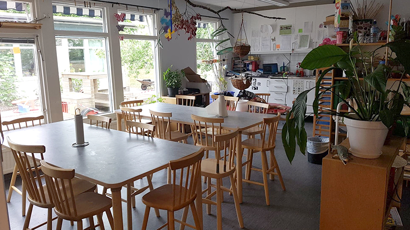 Matrummet på Tamburinen.